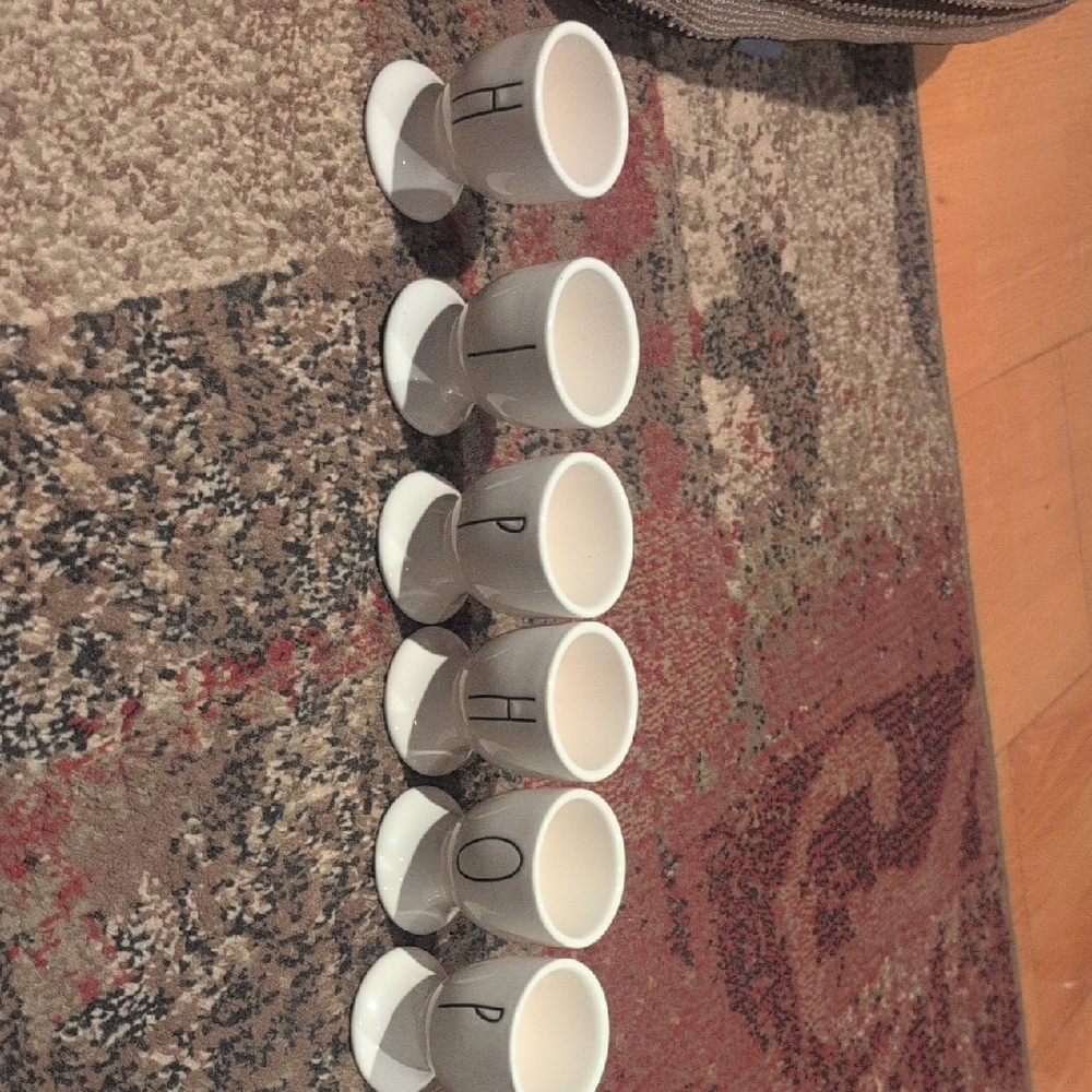 Rae Dunn Egg Cup Set Of 6 Hip-hop